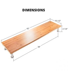 Moniteur <span class=keywords><strong>en</strong></span> bambou de haute qualité, avec pieds <span class=keywords><strong>en</strong></span> métal, <span class=keywords><strong>imprimante</strong></span> à écran LCD <span class=keywords><strong>pour</strong></span> TV, support d'<span class=keywords><strong>ordinateur</strong></span> - Product Image 4