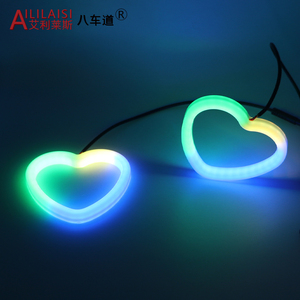 Led mắt thiên thần hình trái tim halos đuổi theo với tín hiệu rẽ ánh sáng cho xe chức năng eyesadlight App Bluetooth điều khiển trang trí - Product Image 5
