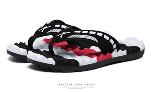 Chanclas de suela blanda para hombre, sandalias antideslizantes para exteriores, chanclas informales de goma, zapatos de playa, tendencia de verano - Product Image 2
