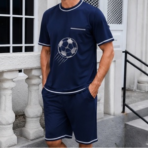 <span class=keywords><strong>Pigiama</strong></span> Estivo da <span class=keywords><strong>Uomo</strong></span> alla Moda, Set Due Pezzi <span class=keywords><strong>con</strong></span> T-shirt Stampata e Pantaloncini, Abbigliamento Sportivo Casual Ecologico, <span class=keywords><strong>Pigiama</strong></span> Maschile in Modal ad Asciugatura Rapida - Product Image 2