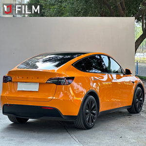 Film adhésif pour voiture YAJIU Super Gloss Mclaren Orange Wrap <span class=keywords><strong>Vinyl</strong></span> Hight Gloss, <span class=keywords><strong>papier</strong></span> d'emballage pour voiture, échantillon gratuit, film adhésif à effet de changement de couleur - Product Image 5