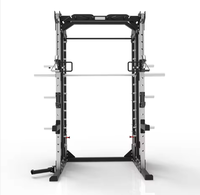 Ensemble de poulie réglable POWERMAN FITNESS et rack Smith en acier de 3,0 mm pour des entraînements intenses, développement musculaire, endurance et puissance