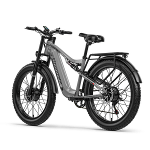 จักรยานเสือภูเขา GT600 26x3.0 48V 17.5AH มอเตอร์คู่ 250W*2 840WH ระบบกันสะเทือนเต็มรูปแบบ จักรยานไฟฟ้า ได้รับการรับรองมาตรฐาน CE สำหรับผู้ใหญ่ - Product Image 2