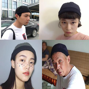 Cappellino Leon retrò da uomo felpa con cappuccio e felpa in puro cotone nero di Docker - Product Image 3