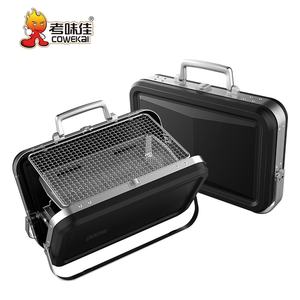 Mini-<span class=keywords><strong>valise</strong></span> Design pour 2 personnes, <span class=keywords><strong>Barbecue</strong></span> en plein air, Portable, pliable, en acier inoxydable, <span class=keywords><strong>Barbecue</strong></span> au <span class=keywords><strong>charbon</strong></span> <span class=keywords><strong>de</strong></span> <span class=keywords><strong>bois</strong></span> - Product Image 3