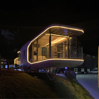 Support personnalisé complet mobile minuscule capsule modulaire maison de conteneur préfabriquée