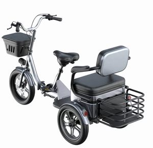 Triciclo Eléctrico Plegable para Adultos, 3 Ruedas, Bicicleta Eléctrica sin Escobillas, 3 Velocidades, Batería de Litio de 16 Pulgadas y 576 Wh, para Transporte de Carga y Desplazamientos - Product Image 3