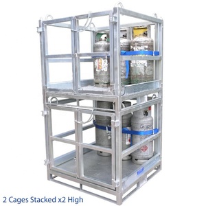 <span class=keywords><strong>Cage</strong></span> de transport empilable bouteille de gaz bouteille d'oxygène <span class=keywords><strong>cage</strong></span> de stockage pour chariot élévateur pliable stockage palette <span class=keywords><strong>cage</strong></span> de distillation - Product Image 3