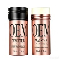 Bâton de cire pour cheveux JINQUE 2 en 1, cire coiffante professionnelle pour une texture haute définition et une tenue résistante à l'humidité toute la journée, 75 g