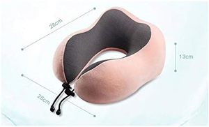 Oreiller de voiture personnalisé, appui-tête de voyage pour voiture et avion, oreiller de sommeil pour le cou en PP, meilleur nouveau logo, forme en U, coton, 100% polyester - Product Image 2