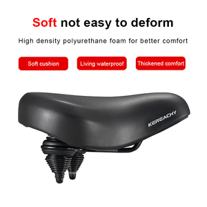 KEREACHY <span class=keywords><strong>selle</strong></span> sous vide <span class=keywords><strong>de</strong></span> haute qualité VTT siège à ressort siège large <span class=keywords><strong>selle</strong></span> <span class=keywords><strong>de</strong></span> vélo décontractée coussin gros cul - Product Image 4