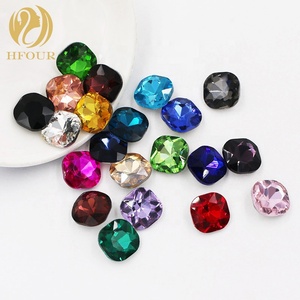 Prix d'usine Forme carrée Pointback Verre Couleur Strass pour Chaussures - Product Image 1