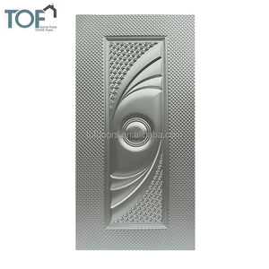 <span class=keywords><strong>Porte</strong></span> en peau de métal laminée à froid pour les maisons Entrée avant pour la maison Panneau gaufré Tôle de fer extérieur stratifié Entrée principale Déco - Product Image 4