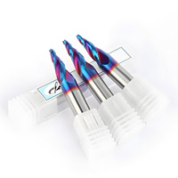 Fraises pour routeur CNC 4/6/8 mm, coupe en spirale, carbure de tungstène, 2 flûtes, revêtement AlTin, HRC55, OEM/ODM, acrylique, PCB, PVC, aluminium, cuivre