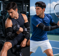 Manchon de compression pour bras homme, stabilisateur articulaire, soutien sportif – Vente chaude
