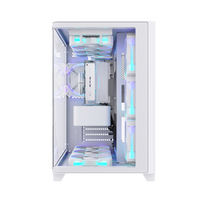 ALSEYE Special Design Computer Case 360 Cooler Ocean-9-W White Color PC Case With 3 Sides Glass Window