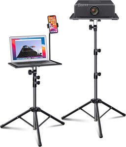 <span class=keywords><strong>Support</strong></span> pour ordinateur portable réglable en hauteur 160 cm, trépied polyvalent pour ordinateur portable, projecteur, haut-parleur avec sac de transport - Product Image 1