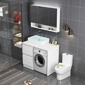 <span class=keywords><strong>Mueble</strong></span> <span class=keywords><strong>de</strong></span> <span class=keywords><strong>Baño</strong></span> Moderno <span class=keywords><strong>para</strong></span> Apartamentos Pequeños, Montado en la Pared, con <span class=keywords><strong>Lavadora</strong></span> Integrada <span class=keywords><strong>y</strong></span> <span class=keywords><strong>Lavabo</strong></span> Resistente al Agua - Product Image 2