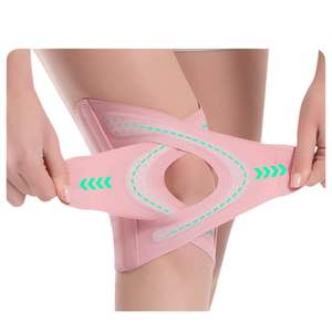 Ménisque Joint Cross Strap Sports Genouillère Mince Néoprène Manchon De Compression pour Courir Patella Fixation Genou De Protection - Product Image 1