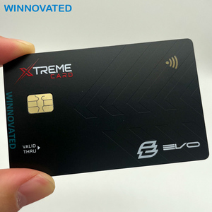 Logotipo personal personalizado Impresión UV Acero inoxidable 0,8mm Tarjeta de crédito de metal grueso - Product Image 1
