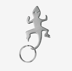 Décapsuleur porte-clés personnalisé en forme de lézard, cadeau promotionnel en acier inoxydable, vente en gros, nouveauté pour l'extérieur - Product Image 2