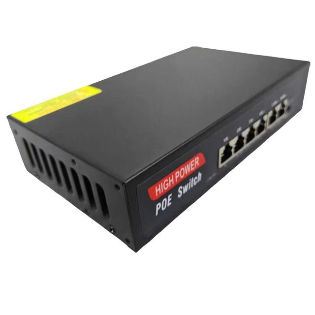 Wholesale 24V 4 Ports POE Switch 10/100Mbps Gigabit SNMP Managed QoS Switch for NVR IP Camera Poe Extender Network Switches