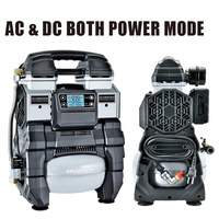 Offre Spéciale 500w silencieux à courant alternatif sans brosse DC tichop sans huile sans fil sans huile portatif silencieux de compresseur d'air de gonfleur de pneu de pompe mini réservoir