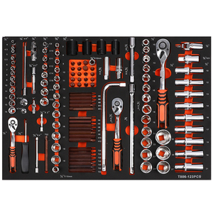Ensemble d'outils de haute qualité de 171 pièces, tiroir, outil de fixation Eva, douille hexagonale 3/8 1/4, clé à cliquet, ensemble d'outils remplaçable, <span class=keywords><strong>support</strong></span> - Product Image 6