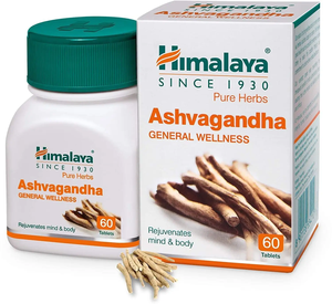Tabletas Himalaya Ashvagandha para el Bienestar General, 100 Unidades |   Vitamina E con Certificación ISO |   Alivio del Estrés y del Dolor |   Rejuvenece la Mente y el Cuerpo - Product Image 1