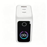100W 2-Port Type-C 1-Port USB Pengisi Daya Cepat GaN Elektrik dengan Layar Tampilan untuk Laptop PD 3.0 QC3.0 SCP OTP OVP Proteksi Tahan Api