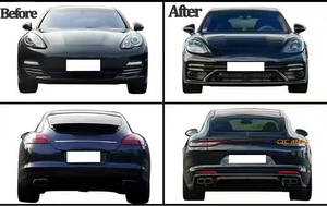 Kit de carrosserie complet pour capot de pare-chocs avant arrière pour <span class=keywords><strong>Porsche</strong></span> Panamera 970 2010-2017 Upgrade 971 2018-2023 Look de pare-chocs - Product Image 2
