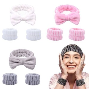 Grandes niñas muñeca húmeda y bandas elásticas <span class=keywords><strong>para</strong></span> la cabeza del pelo lazo cuidado <span class=keywords><strong>de</strong></span> la piel mujeres diademas bordado nudo Spa diadema <span class=keywords><strong>Kit</strong></span> <span class=keywords><strong>de</strong></span> fabricación - Product Image 5