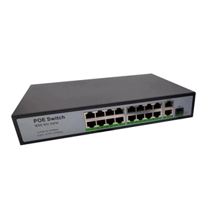 1000Mbps 250W PoE chuyển đổi <span class=keywords><strong>16</strong></span> cổng 10 100M PoE chuyển đổi 2 Gigabit Uplink 1000M RJ45 với 1 Gigabit SFP khe cắm mạng chuyển đổi - Product Image 2