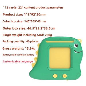 Máquina <span class=keywords><strong>de</strong></span> Aprendizaje Educativa con Tarjetas <span class=keywords><strong>de</strong></span> Dinosaurios Pequeños para Niños <span class=keywords><strong>de</strong></span> 4 a <span class=keywords><strong>6</strong></span> Años, Juguete <span class=keywords><strong>de</strong></span> Plástico a Pilas - Product Image 2