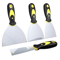 Kit de grattoirs à peinture et couteaux à mastic en acier inoxydable pour papier peint, 4 pièces (2, 3, 4, 5 pouces)