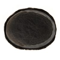 TOPUNIQUE TUL01 130% Densité Toupet Couleur Naturelle Base Hybride Dentelle Peau Bonne Respirabilité Cheveux Vierges Grade Délié Réaliste