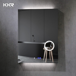 Tường đầy đủ gương khách sạn phòng tắm LED đầy đủ chiều dài gương với ánh sáng - Product Image 6