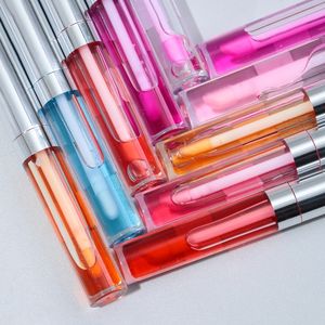 Baume à lèvres hydratant brillant en gros avec étiquette privée personnalisée 2026, huile à lèvres colorée hydratante effet miroir - Product Image 5