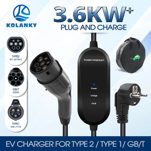 Nouvelle arrivée - Station de <span class=keywords><strong>recharge</strong></span> portable pour véhicules électriques Isigma Y1 3,6 kW 16A Type 2 avec un câble de 5 m Type 1/Type 2/GBT - Product Image 2