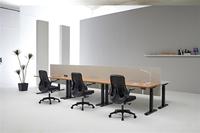 Table de bureau électrique verticale extensible à hauteur réglable, design ergonomique, structure en acier inoxydable, moderne
