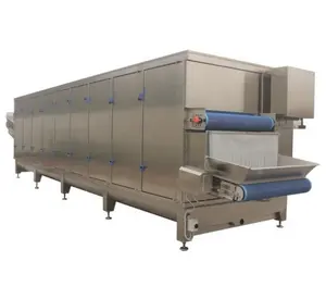 Large Capacity Continuous Conveyor Tunnel Type Cassava Mesh Belt Drier Device Price