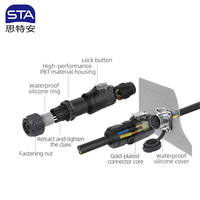 Connecteur d'interface numérique AV standard étanche IP68 SL24 LP24, prise aviation pour connexions d'équipements audio-vidéo