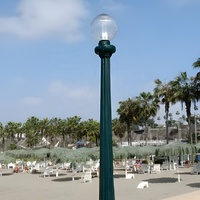 Lanterne de rue extérieure LED de style classique 30W 40W 50W avec température de couleur 2700K-6500K CRI 80 pour jardin IP65 Alimentation CA