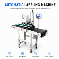 Machine d'étiquetage automatique de surface plane avec convoyeur pour étiquettes autocollantes de cartons, sacs, pochettes et enveloppes d'expédition