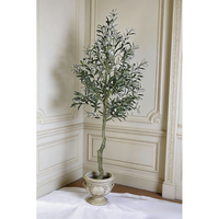 Oh Arts - Décoration d'intérieur nordique de haute qualité - Plante artificielle en olivier - Bonsaï d'extérieur - Plante artificielle réaliste - Résistante aux UV