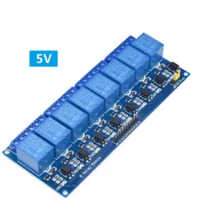 5V 12V1 2 4 6 8 ערוץ ממסר מודול עם מצמד אופטי ממסר פלט 1 2 4 6 8 דרך ממסר מודול עבור Arduino במלאי