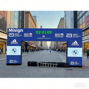 Écran LED créatif en forme de porte pour course automobile, marathon, course cycliste, utilisation extérieure et intérieure, <span class=keywords><strong>location</strong></span>, indice de protection IP65 disponible, P3.91 P4 P4.81 P5 P6 P8 - Product Image 2