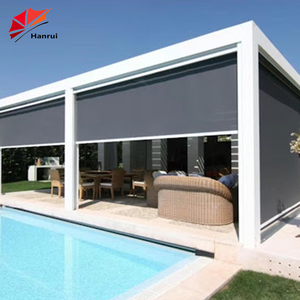 Remoto motorizzato verticale scorrevole laterale con tracce di cerniera antivento tenda per finestra della porta oscuranti <span class=keywords><strong>avvolgibili</strong></span> per interni - Product Image 5