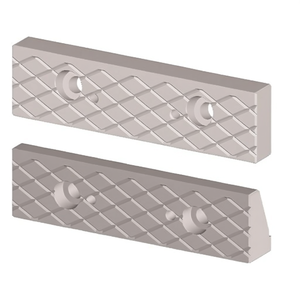 Mandril Romboidal para Tornillo de Banco Modular de 100 mm de Longitud con Patrón de Diamantes y Orificios de Montaje - Product Image 2
