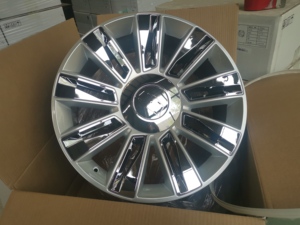 Nuevas Llantas de Aleación de Aluminio Forjado Plateadas con Barras Cromadas, Diseño Cóncavo Multirradio, Compatibles con ESCALADE EXT ESV, Llantas de Camioneta de 20 Pulgadas - Product Image 5